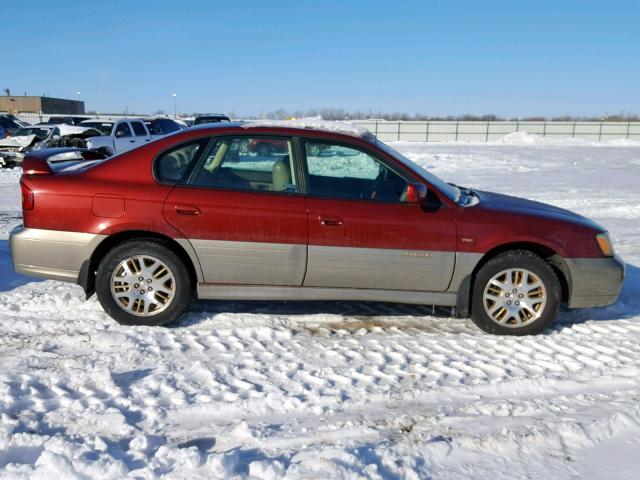 4S3BE896827200893 - 2002 SUBARU LEGACY OUT RED photo 9