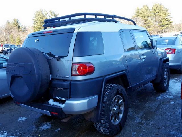 JTEBU4BFXBK105279 - 2011 TOYOTA FJ CRUISER GRAY photo 4