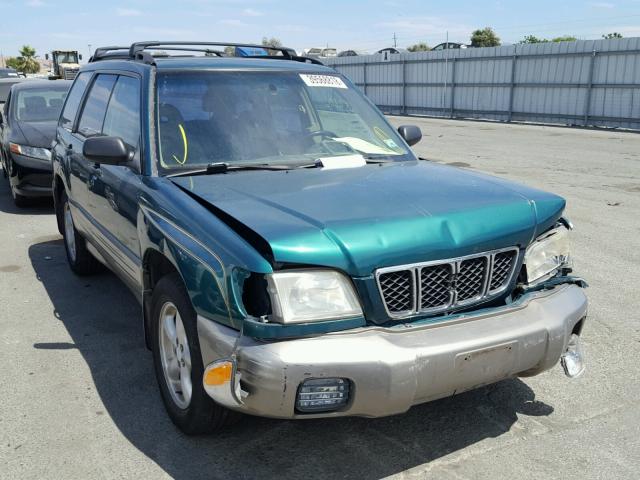 JF1SF655X1H707923 - 2001 SUBARU FORESTER S GREEN photo 1