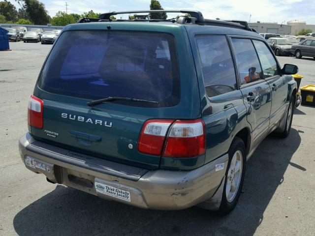 JF1SF655X1H707923 - 2001 SUBARU FORESTER S GREEN photo 4