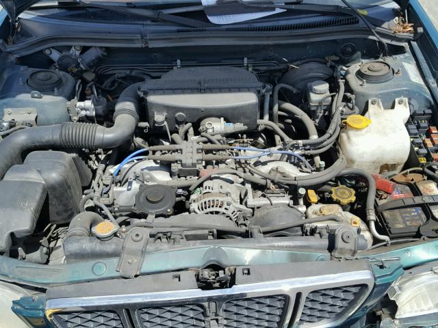 JF1SF655X1H707923 - 2001 SUBARU FORESTER S GREEN photo 7