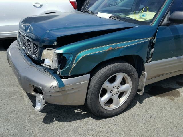 JF1SF655X1H707923 - 2001 SUBARU FORESTER S GREEN photo 9
