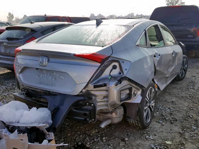 19XFC1F74HE208249 - 2017 HONDA CIVIC EXL SILVER photo 4