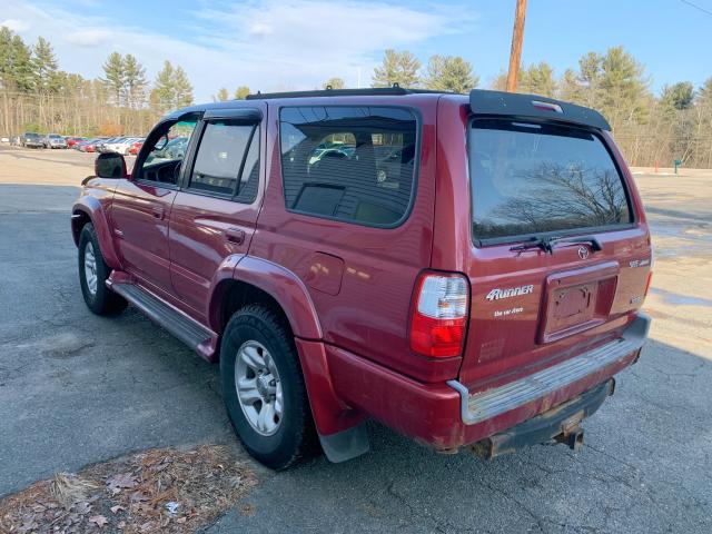 JT3HN86R520391744 - 2002 TOYOTA 4RUNNER SR BURGUNDY photo 3