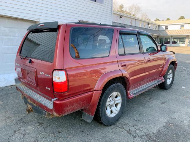 JT3HN86R520391744 - 2002 TOYOTA 4RUNNER SR BURGUNDY photo 4