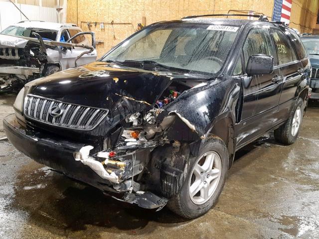 JTJHF10U310196167 - 2001 LEXUS RX 300 BLACK photo 2