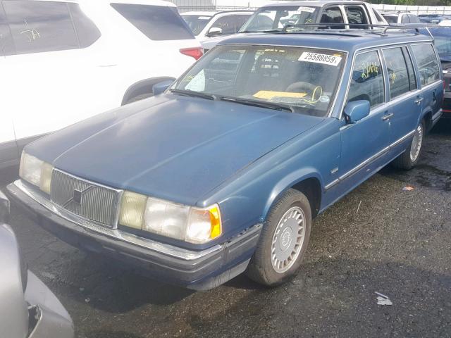 YV1GA8751L0033129 - 1990 VOLVO 760 BLUE photo 2