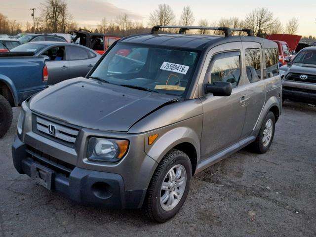 5J6YH28797L007122 - 2007 HONDA ELEMENT EX GRAY photo 2