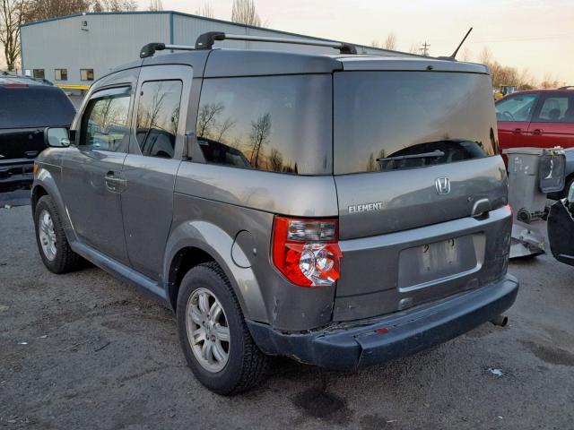 5J6YH28797L007122 - 2007 HONDA ELEMENT EX GRAY photo 3