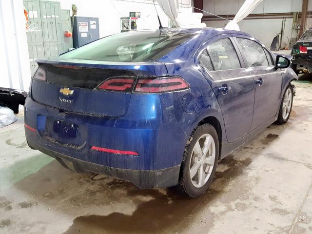 1G1RE6E4XDU103487 - 2013 CHEVROLET VOLT BLUE photo 4