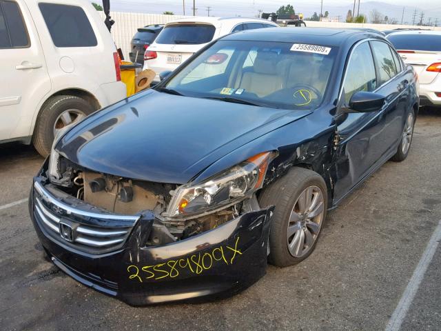 1HGCP2F8XCA066055 - 2012 HONDA ACCORD EXL BLACK photo 2