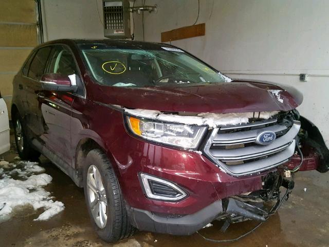 2FMPK4K8XHBB56734 - 2017 FORD EDGE TITAN BURGUNDY photo 1