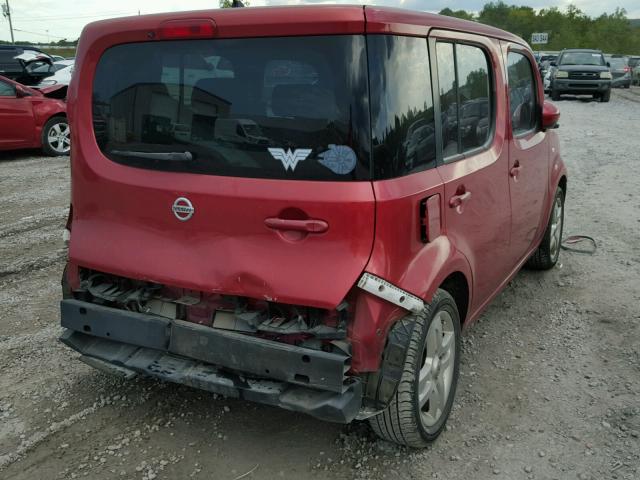 JN8AZ28R49T122031 - 2009 NISSAN CUBE BASE RED photo 4