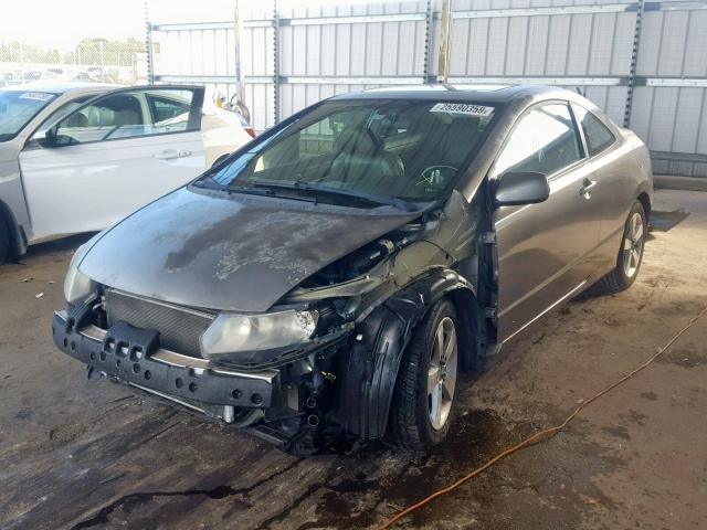 2HGFG12958H557907 - 2008 HONDA CIVIC EXL GRAY photo 2