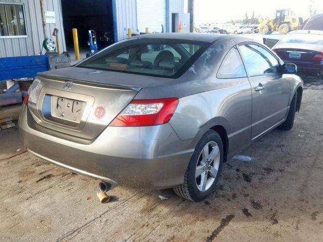 2HGFG12958H557907 - 2008 HONDA CIVIC EXL GRAY photo 4