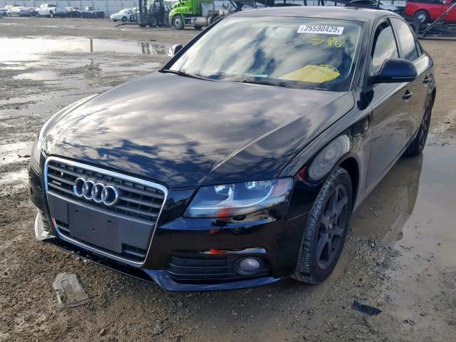 WAULF78K89N024473 - 2009 AUDI A4 2.0T QU BLACK photo 2