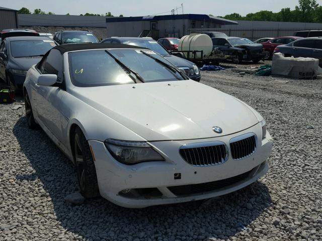 WBAEB53549CX64754 - 2009 BMW 650 I WHITE photo 1