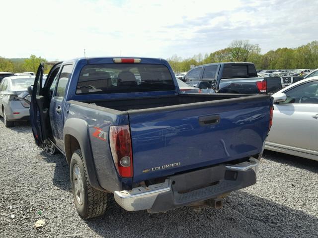 1GCDS136268185017 - 2006 CHEVROLET COLORADO BLUE photo 3