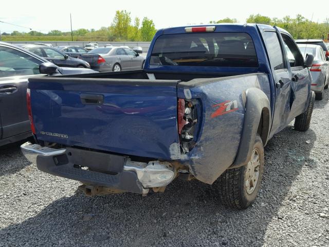 1GCDS136268185017 - 2006 CHEVROLET COLORADO BLUE photo 4