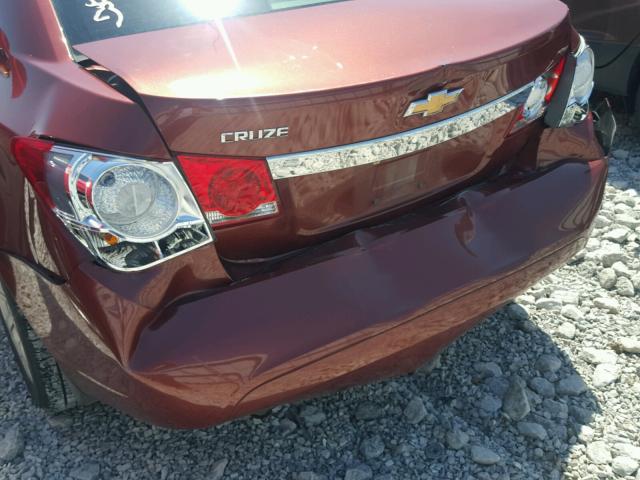 1G1PA5SH5D7103707 - 2013 CHEVROLET CRUZE LS BURGUNDY photo 9