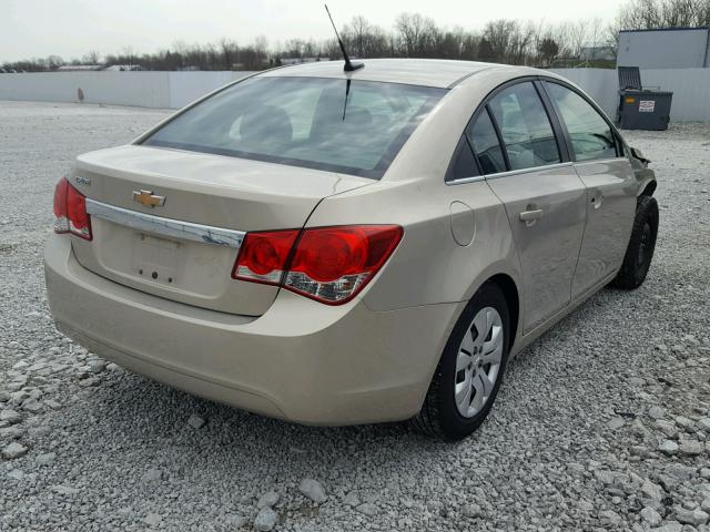 1G1PC5SH4C7144385 - 2012 CHEVROLET CRUZE LS GOLD photo 4