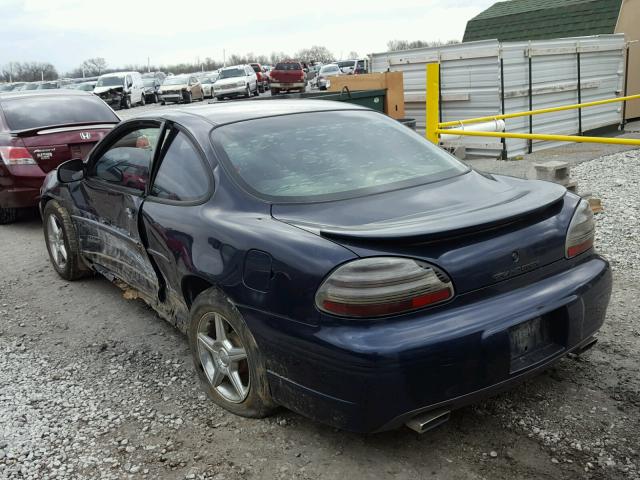 1G2WR121X2F205907 - 2002 PONTIAC GRAND PRIX BLUE photo 3