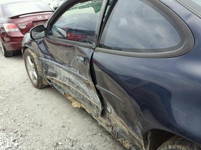 1G2WR121X2F205907 - 2002 PONTIAC GRAND PRIX BLUE photo 9