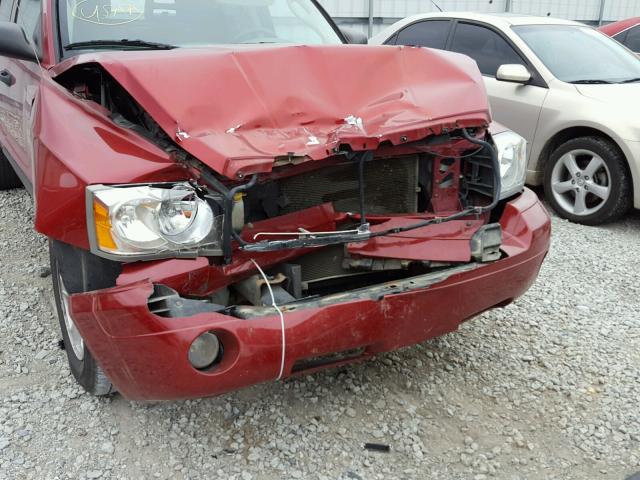 1D7HE48K06S533017 - 2006 DODGE DAKOTA QUA RED photo 9