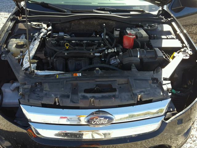 3FAHP0GA5AR158757 - 2010 FORD FUSION S BLACK photo 7