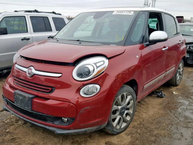 ZFBCFACH3FZ031138 - 2015 FIAT 500L LOUNG TWO TONE photo 2