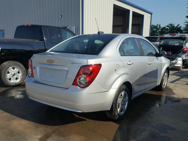 1G1JA5SH9F4181837 - 2015 CHEVROLET SONIC LS SILVER photo 4