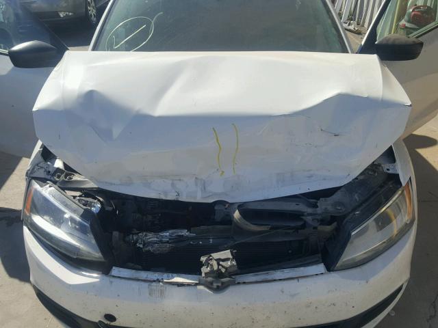 3VW2K7AJ3BM062248 - 2011 VOLKSWAGEN JETTA BASE WHITE photo 7