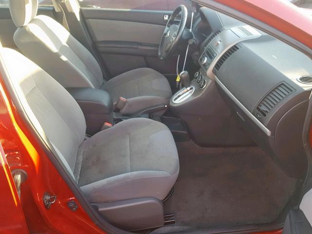 3N1AB6AP0AL673276 - 2010 NISSAN SENTRA RED photo 5