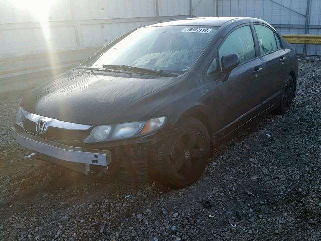 19XFA1F64AE008491 - 2010 HONDA CIVIC LX-S أسود صورة 2