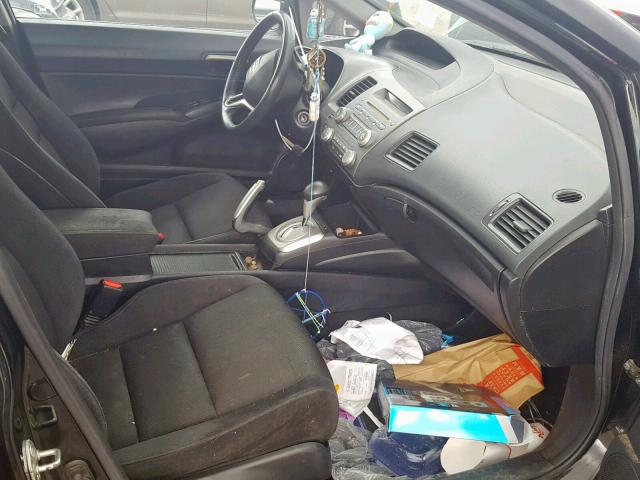 19XFA1F64AE008491 - 2010 HONDA CIVIC LX-S أسود صورة 5