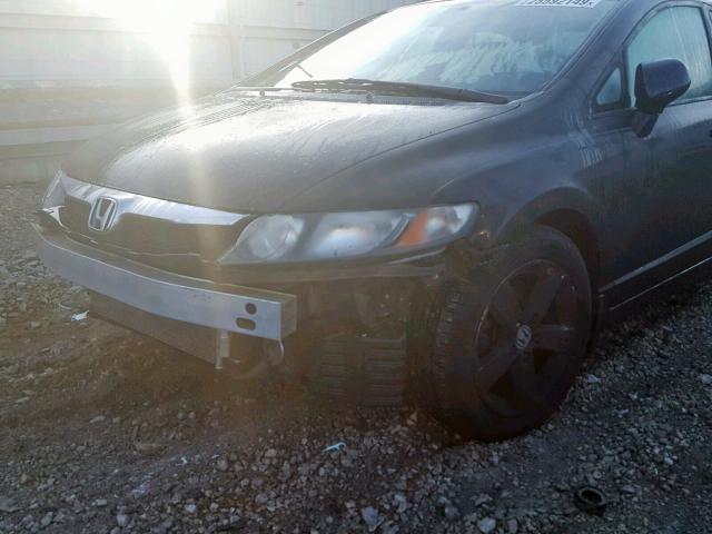19XFA1F64AE008491 - 2010 HONDA CIVIC LX-S أسود صورة 9