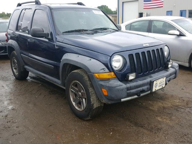 1J4GL38K35W721991 - 2005 JEEP LIBERTY RE BLUE photo 1