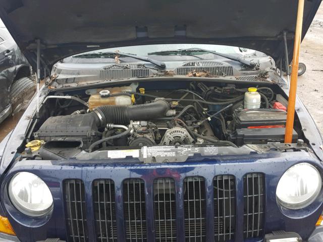 1J4GL38K35W721991 - 2005 JEEP LIBERTY RE BLUE photo 7