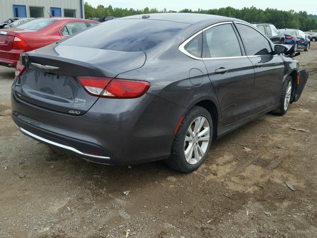 1C3CCCAB5FN633504 - 2015 CHRYSLER 200 LIMITE CHARCOAL photo 4