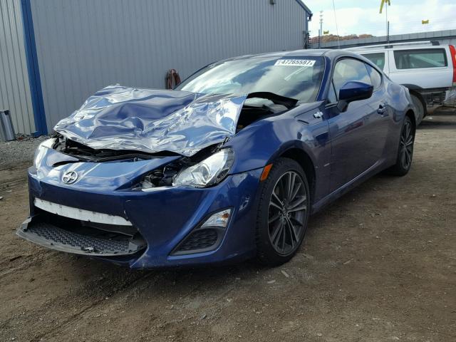 JF1ZNAA14D2719502 - 2013 TOYOTA SCION FR-S BLUE photo 2