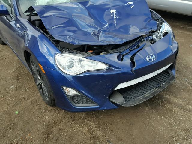 JF1ZNAA14D2719502 - 2013 TOYOTA SCION FR-S BLUE photo 9
