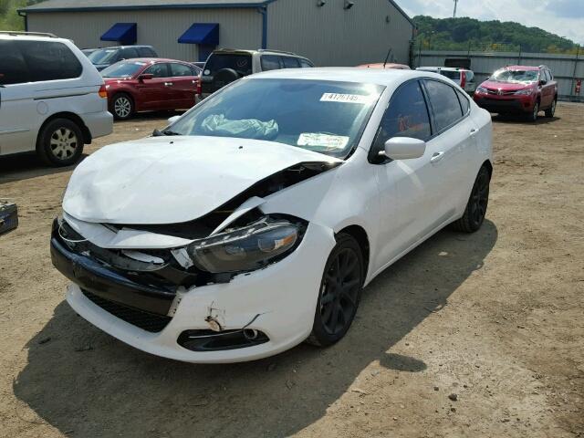 1C3CDFBH8DD149833 - 2013 DODGE DART SXT WHITE photo 2