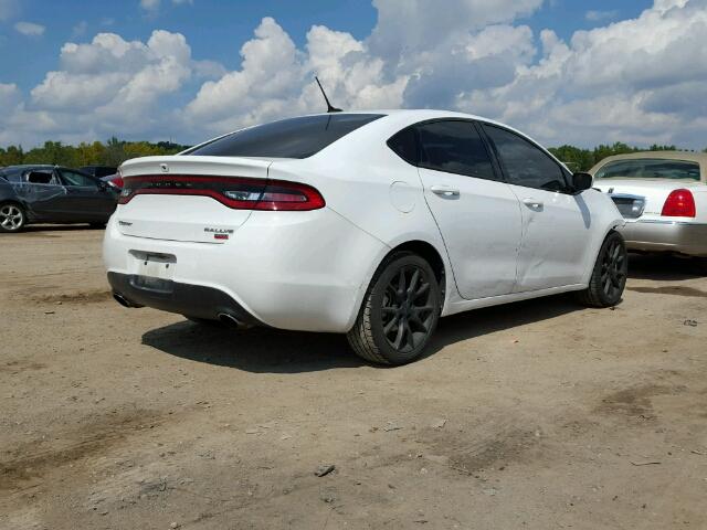 1C3CDFBH8DD149833 - 2013 DODGE DART SXT WHITE photo 4