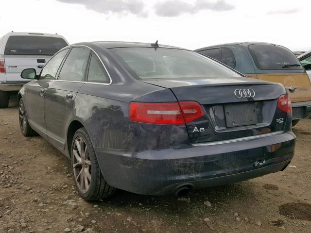 WAUSG74F09N015896 - 2009 AUDI A6 BLUE photo 3