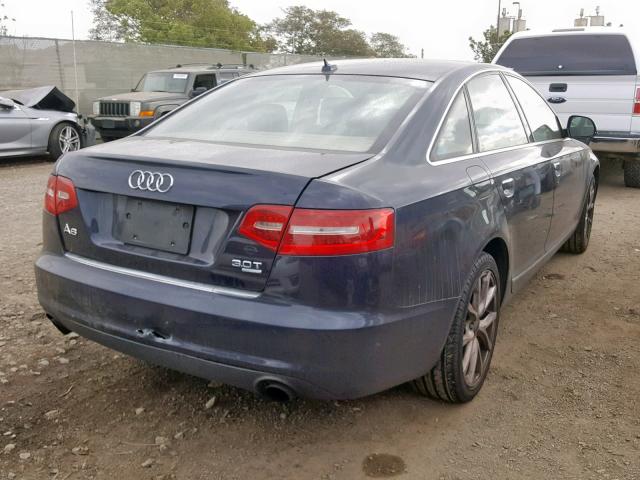 WAUSG74F09N015896 - 2009 AUDI A6 BLUE photo 4