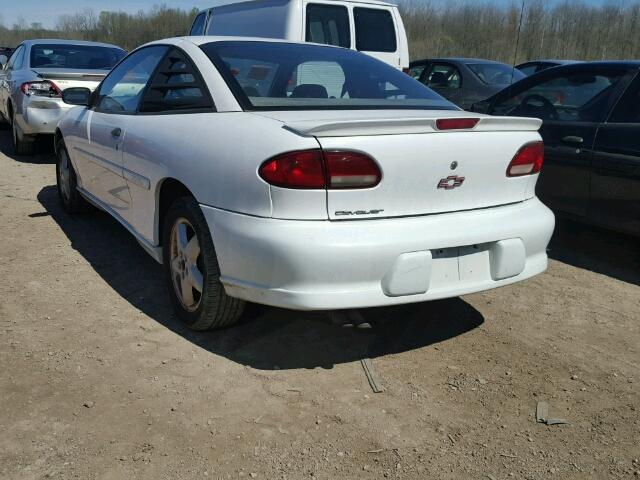 1G1JF12T8X7268255 - 1999 CHEVROLET CAVALIER Z WHITE photo 3