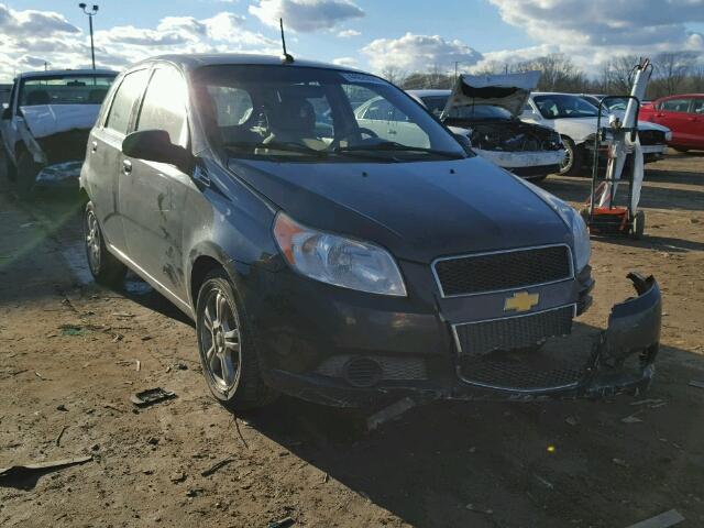 KL1TD6DE1AB110207 - 2010 CHEVROLET AVEO LS BLACK photo 1