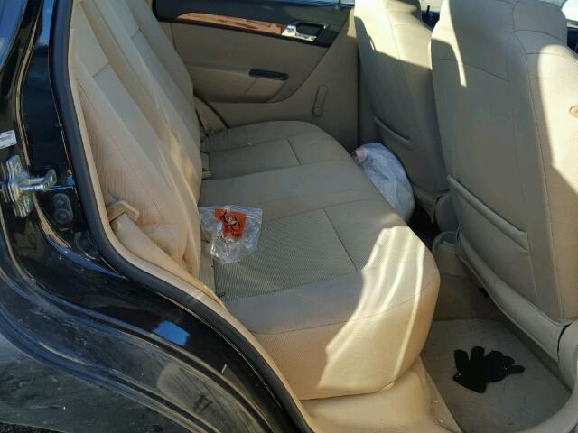 KL1TD6DE1AB110207 - 2010 CHEVROLET AVEO LS BLACK photo 6