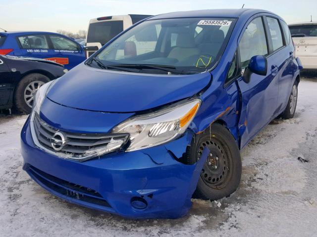 3N1CE2CP1EL368400 - 2014 NISSAN VERSA NOTE BLUE photo 2