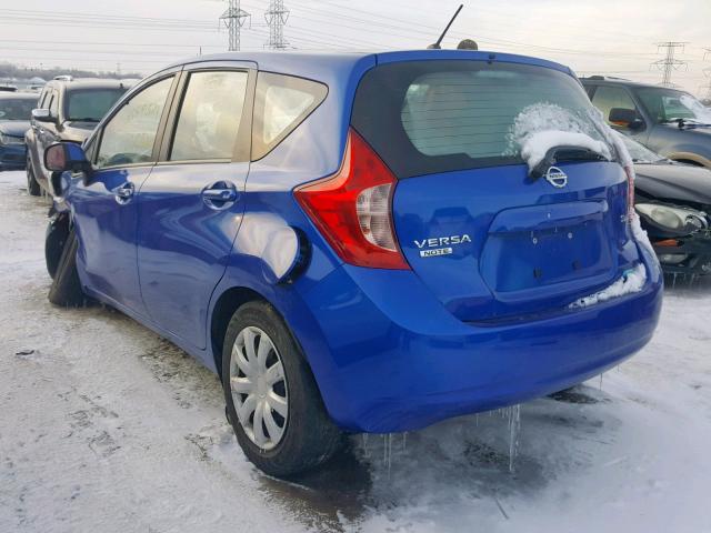 3N1CE2CP1EL368400 - 2014 NISSAN VERSA NOTE BLUE photo 3